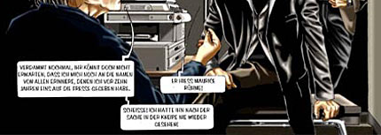 Auszug aus dem Comic (Doppelseite)