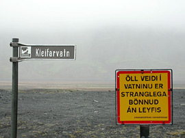 Weg zum Kleifarvatn